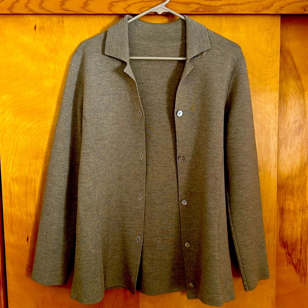 Vintage wool cardigan, shirt jacket, shacket, sweater